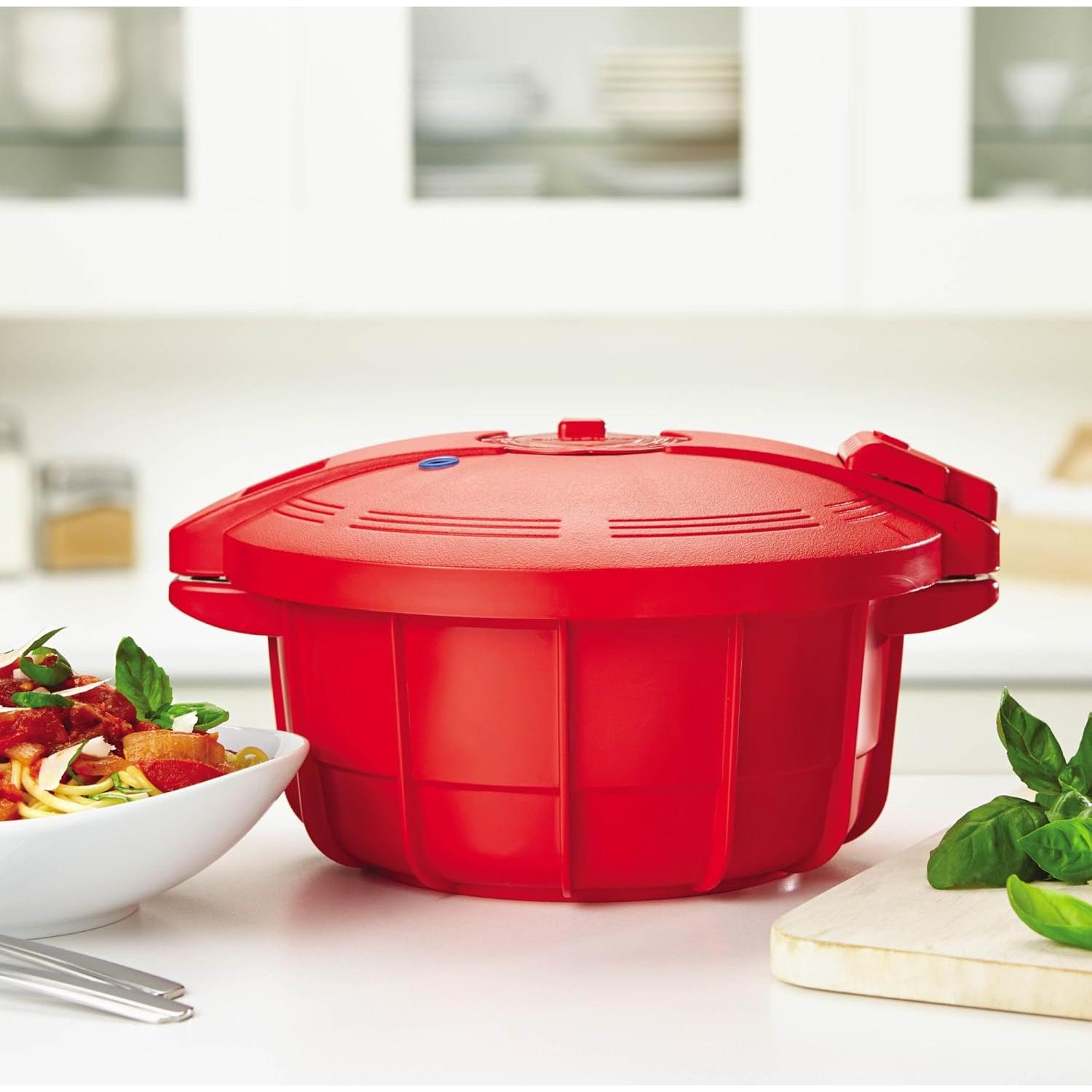 Olla a Presión Microondas SilverStone 3.4L Roja BPA Free
