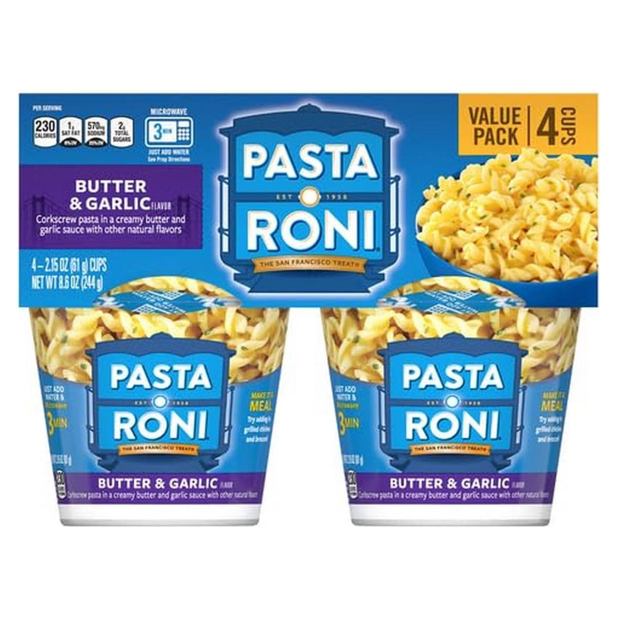Pasta Roni 4 Tazas Mantequilla Ajo 240 g - PepsiCo