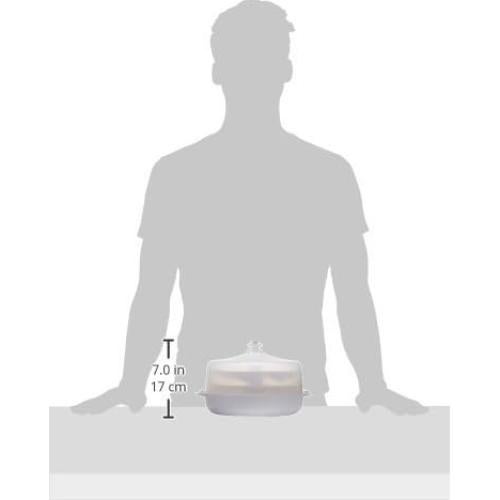 Cocedor y Vaporera de Idli Milton HC-207 para Microondas, 12 Idlis