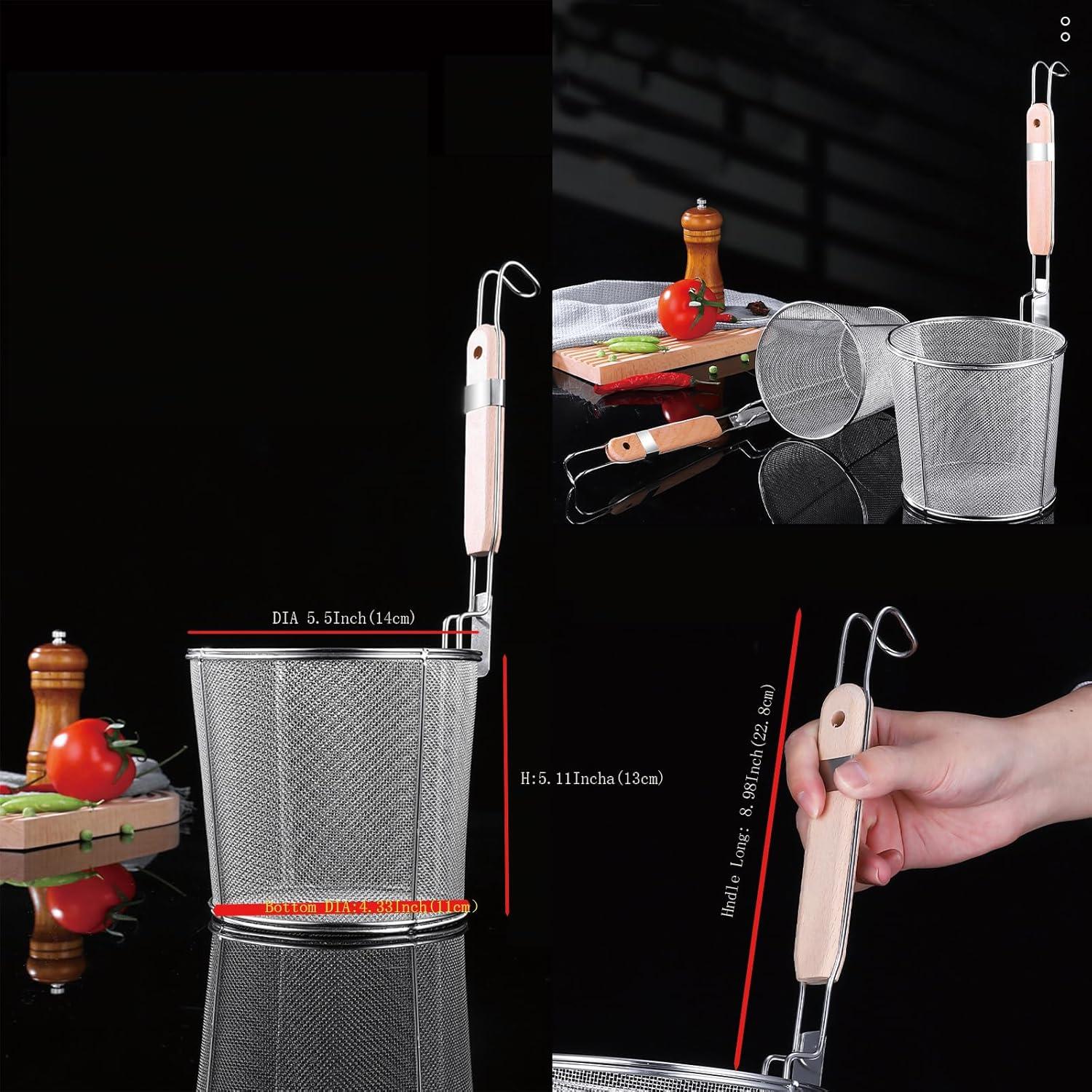 Cesta de Blanqueo de Fideos TENTA Kitchen 14 cm Acero Inoxidable