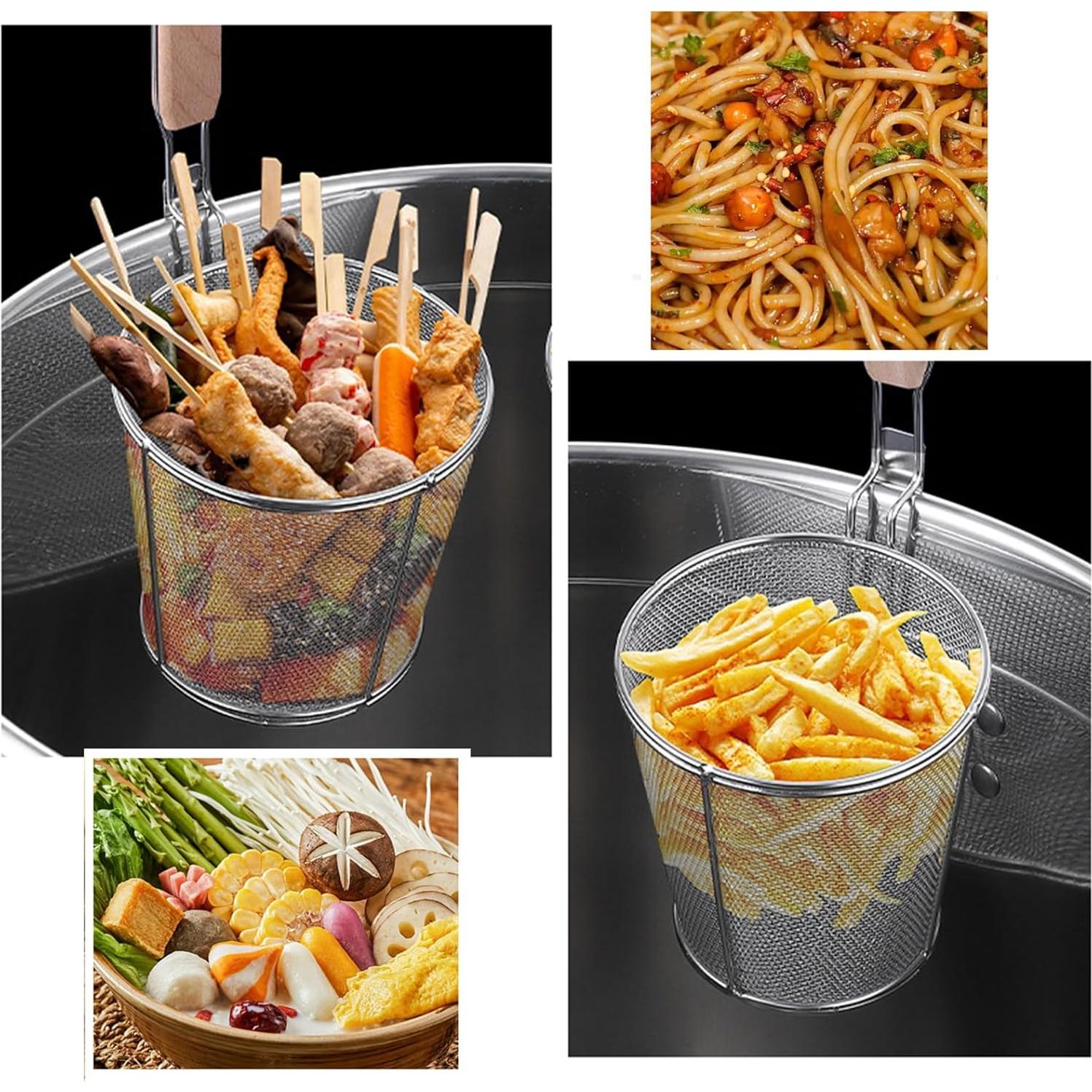 Cesta de Blanqueo de Fideos TENTA Kitchen 14 cm Acero Inoxidable
