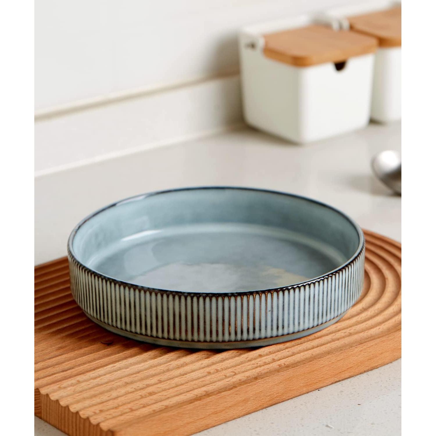 Juego de Cuencos de Pasta Famiware 4 Piezas 19 cm Azul