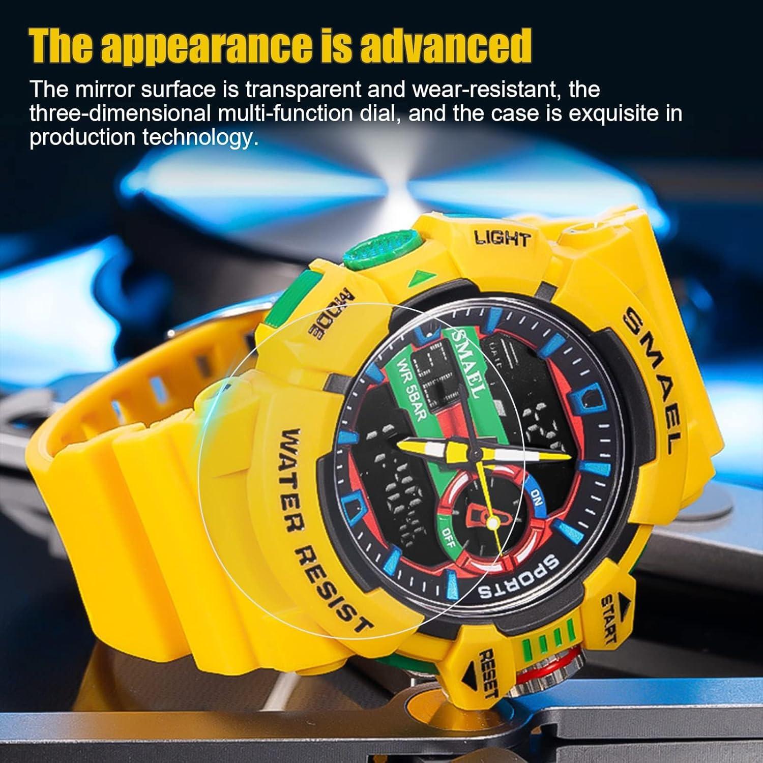 Reloj Deportivo Militar GOSASA 50M Impermeable Doble Pantalla