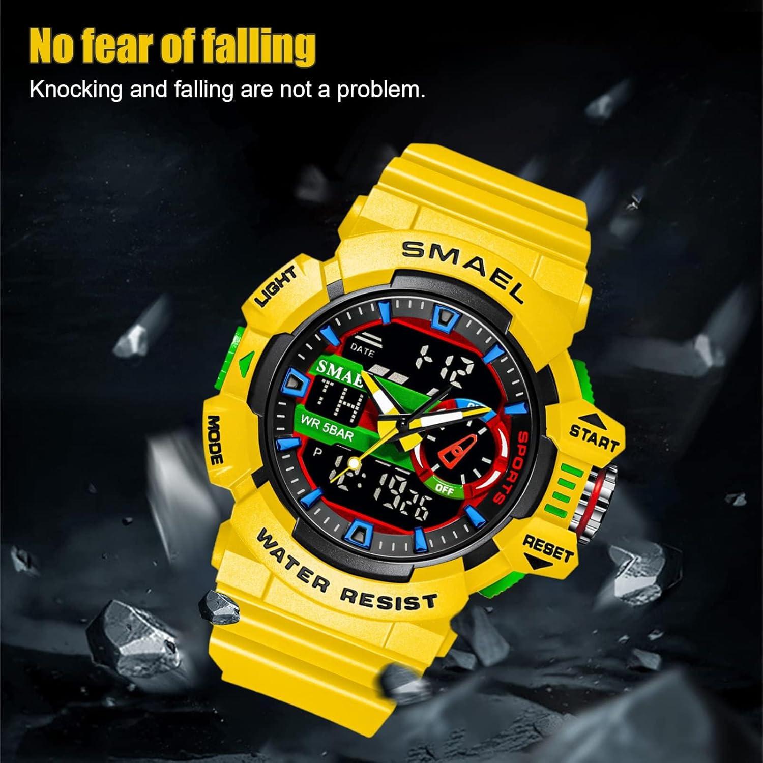 Reloj Deportivo Militar GOSASA 50M Impermeable Doble Pantalla