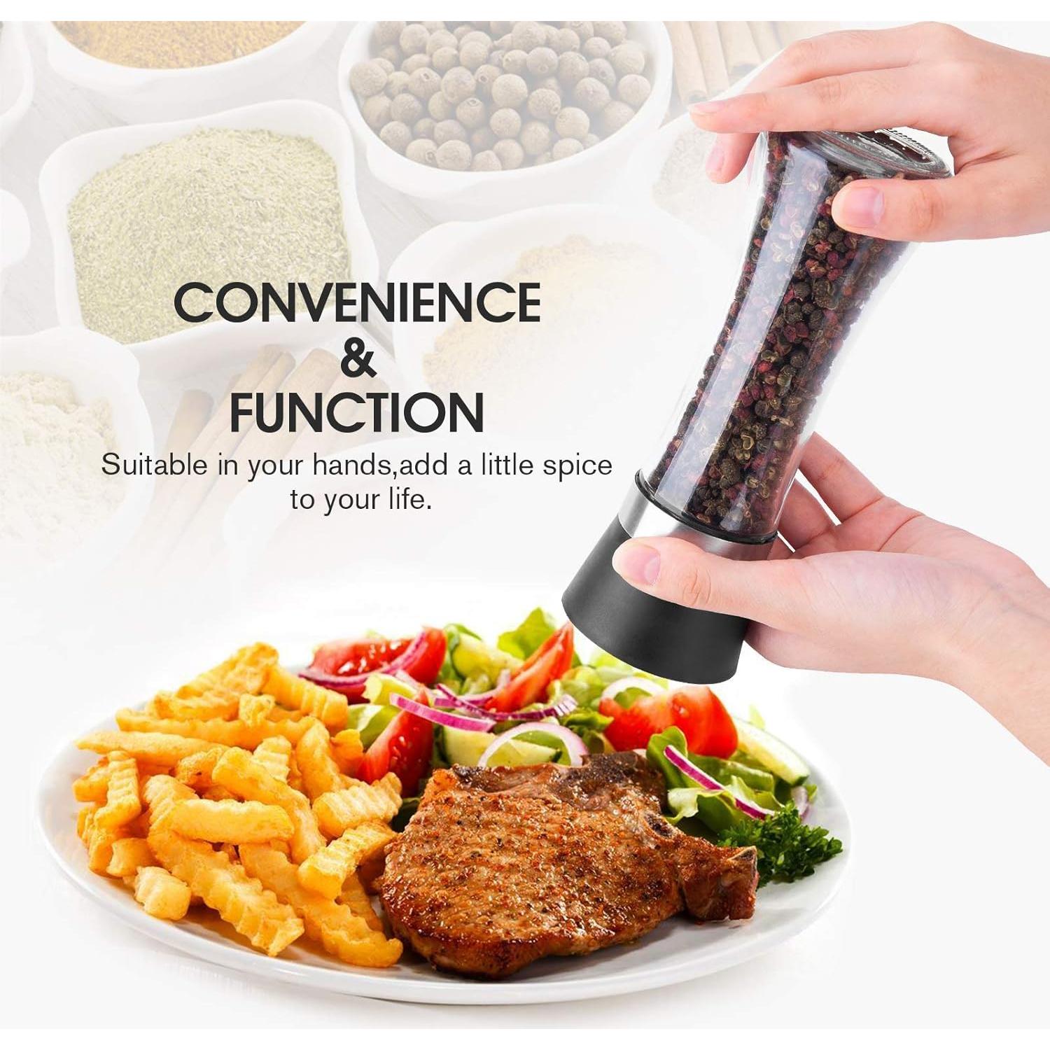 Juego de Molinillos de Sal y Pimienta Hotder 19 cm Vidrio