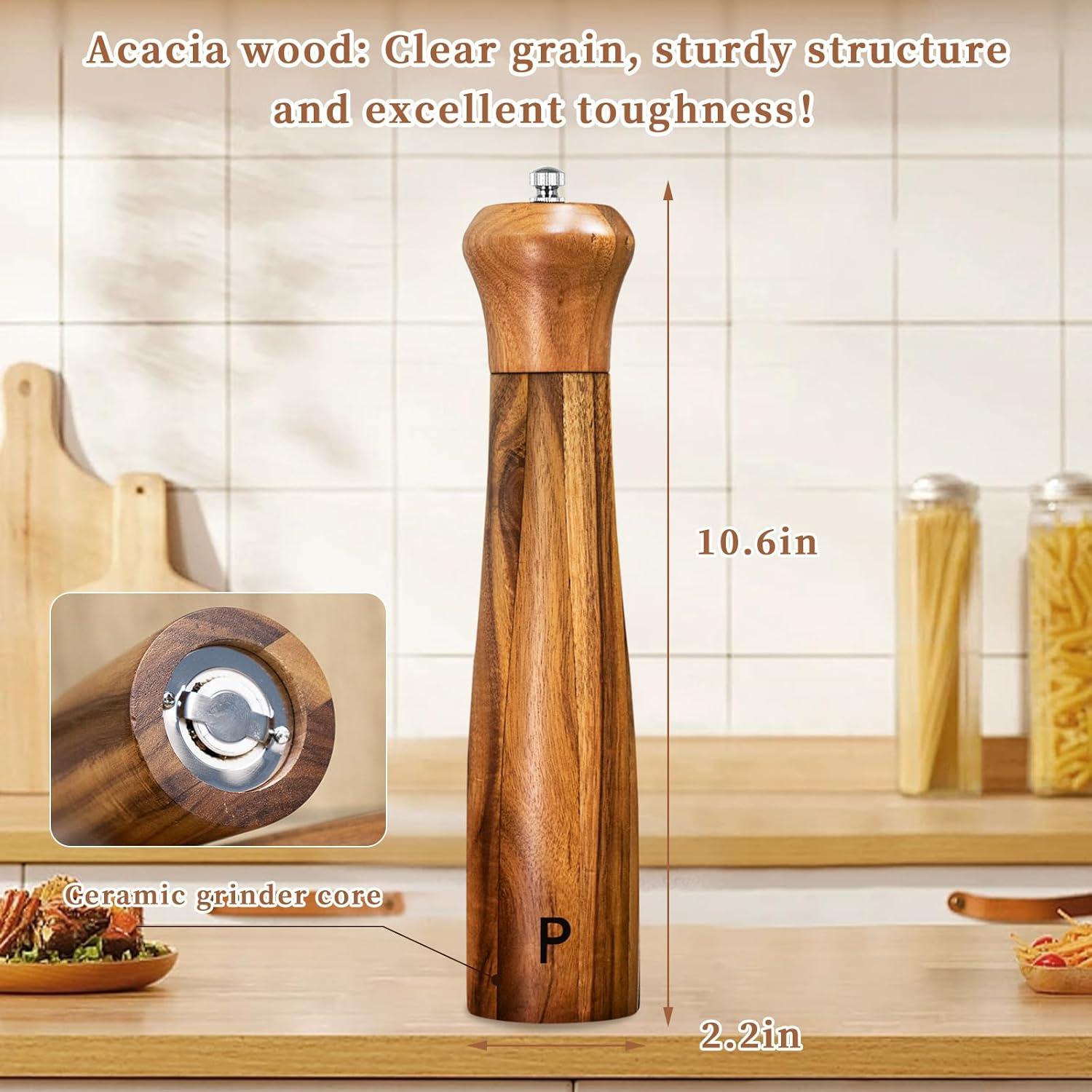 Juego de Molinillos de Sal y Pimienta Haomacro 25,4 cm