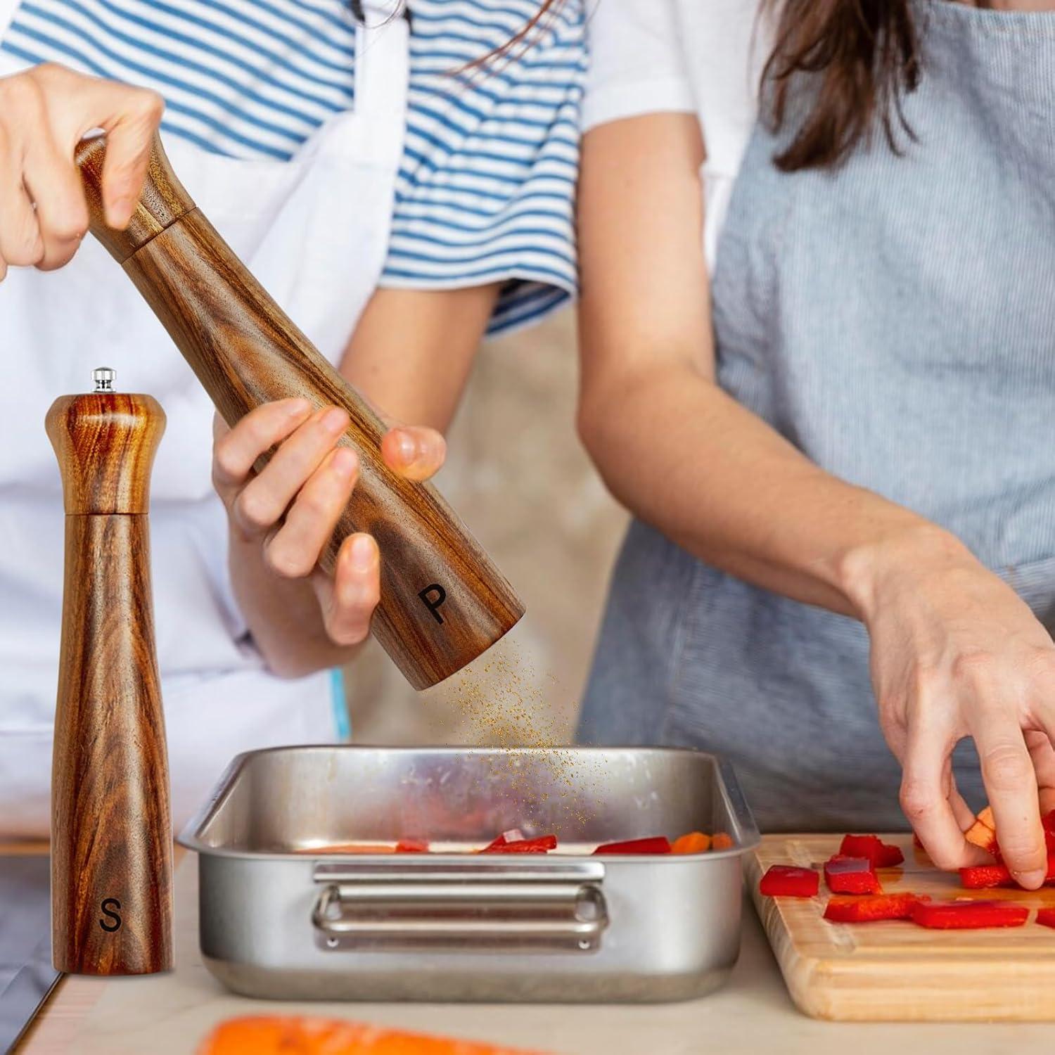 Juego de Molinillos de Sal y Pimienta Haomacro 25,4 cm