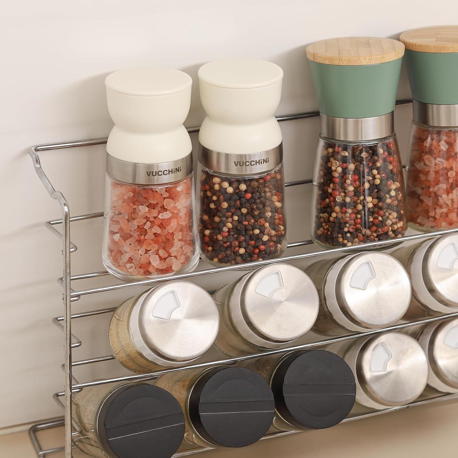 Juego de Molinillos de Sal y Pimienta Vucchini Beige 170g