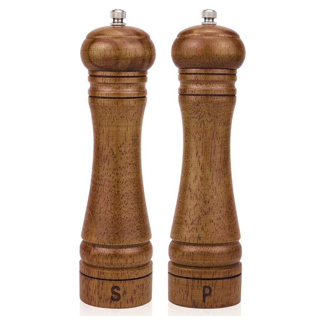 Juego de Molinillos de Sal y Pimienta XWXO 20 cm Madera Roble
