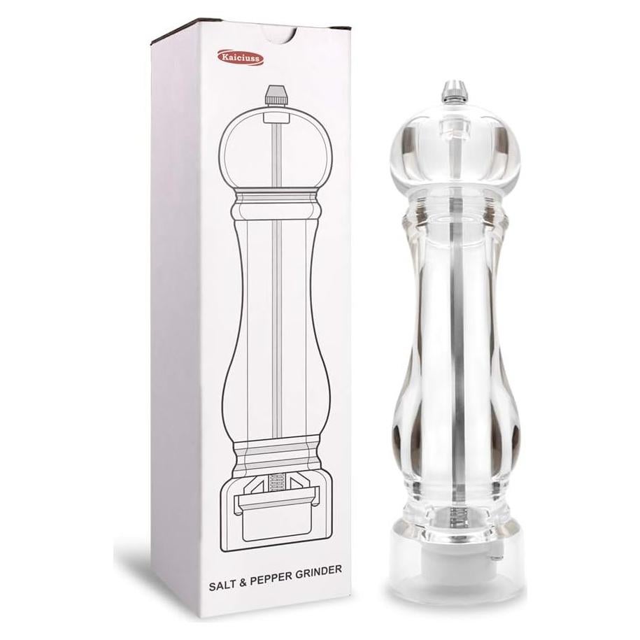 Molino de Sal y Pimienta Kaiciuss Acrílico 22 cm Ajustable
