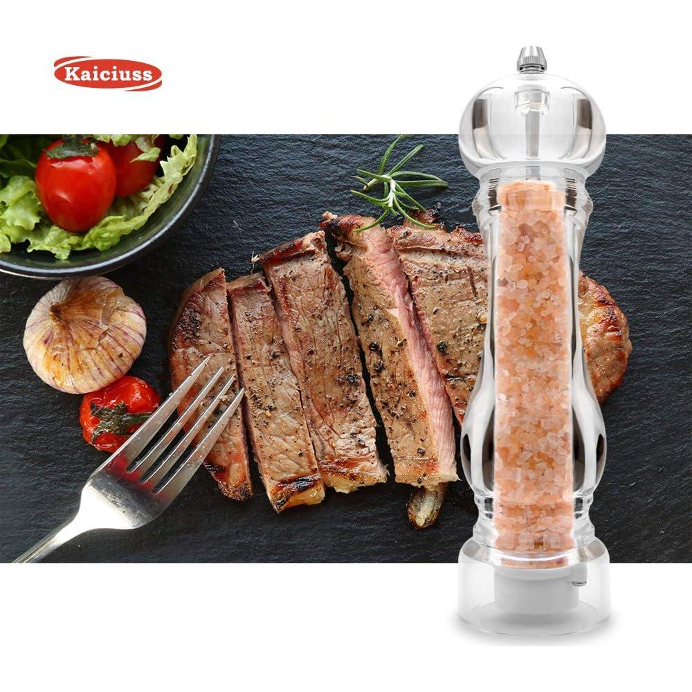 Molino de Sal y Pimienta Kaiciuss Acrílico 22 cm Ajustable