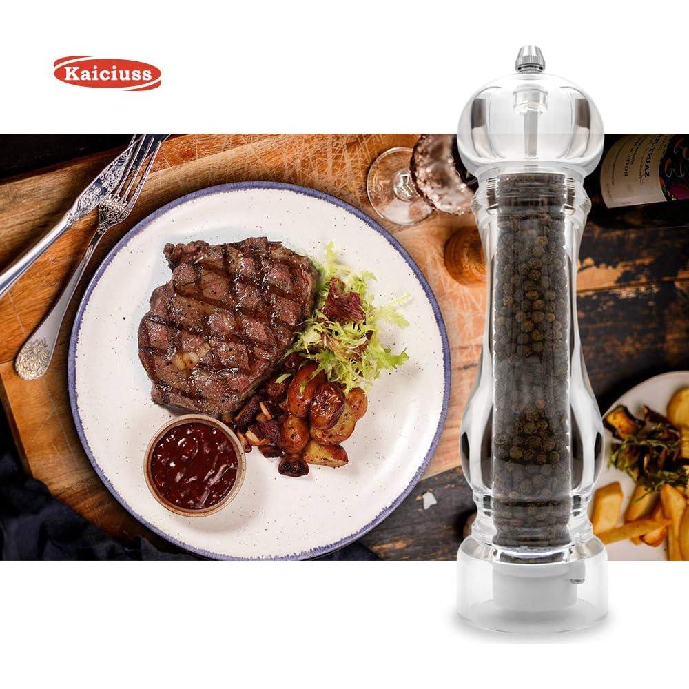 Molino de Sal y Pimienta Kaiciuss Acrílico 22 cm Ajustable