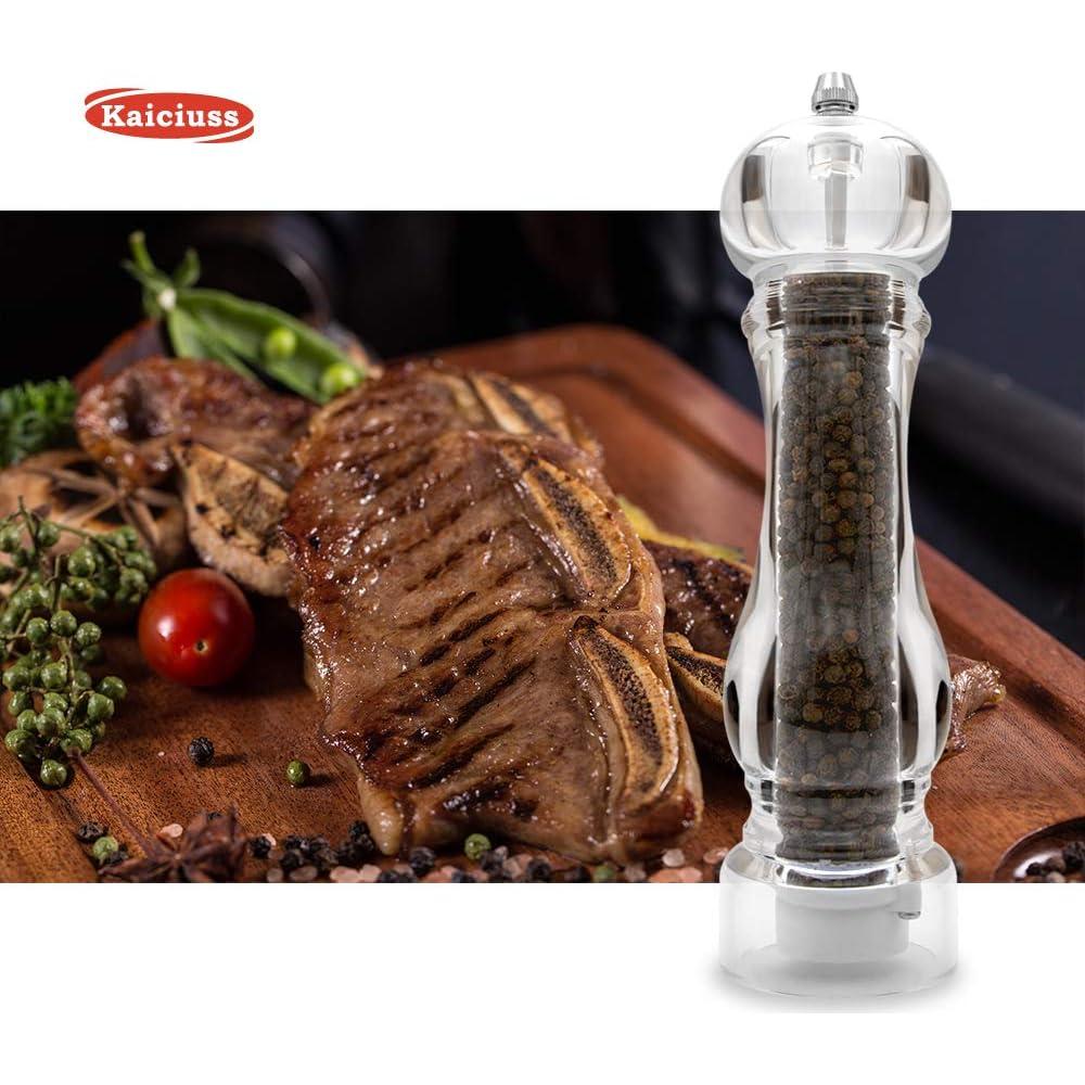 Molino de Sal y Pimienta Kaiciuss Acrílico 22 cm Ajustable