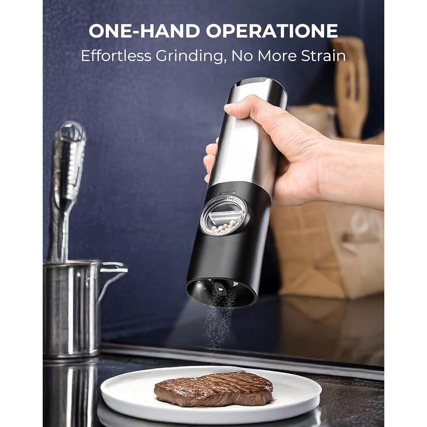 Juego de Molinillos Eléctricos de Sal y Pimienta ZK - USB-C