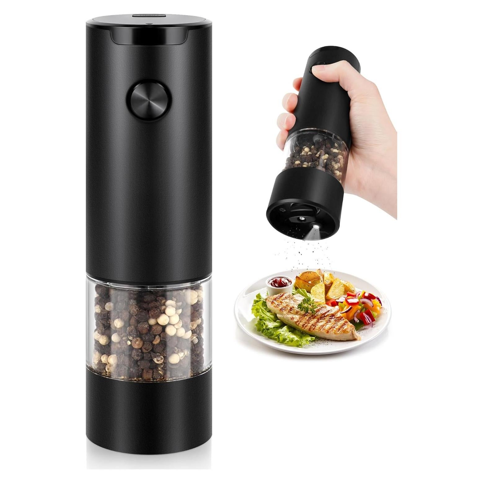 Molino de Pimienta Eléctrico Gulex Automático Negro 0.26 kg