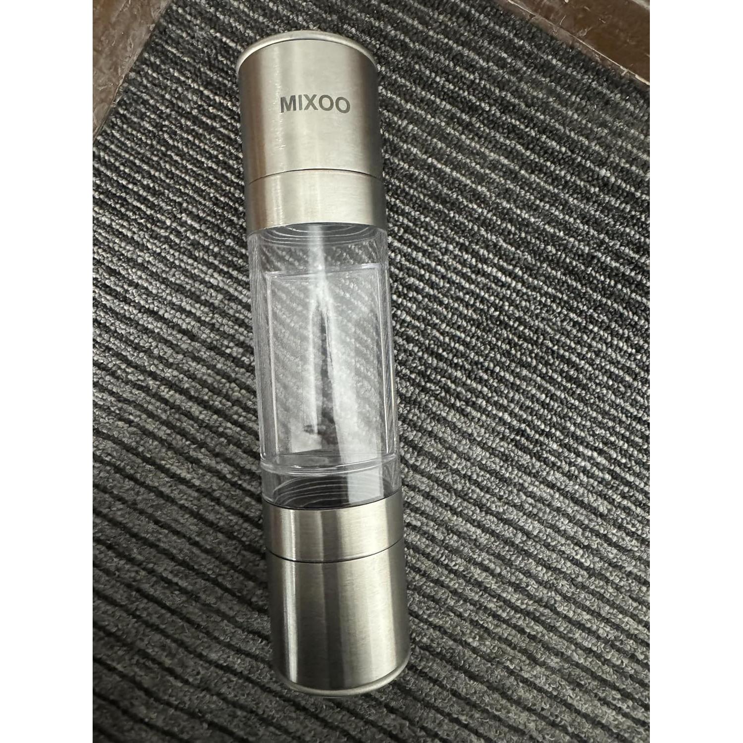Molino de Sal y Pimienta Mixoo 2 en 1 Acero Inoxidable