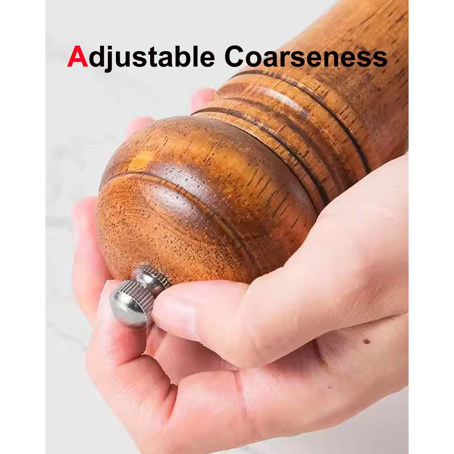 Molino de Pimienta y Sal TooWoom de Madera 12,7 cm Ajustable