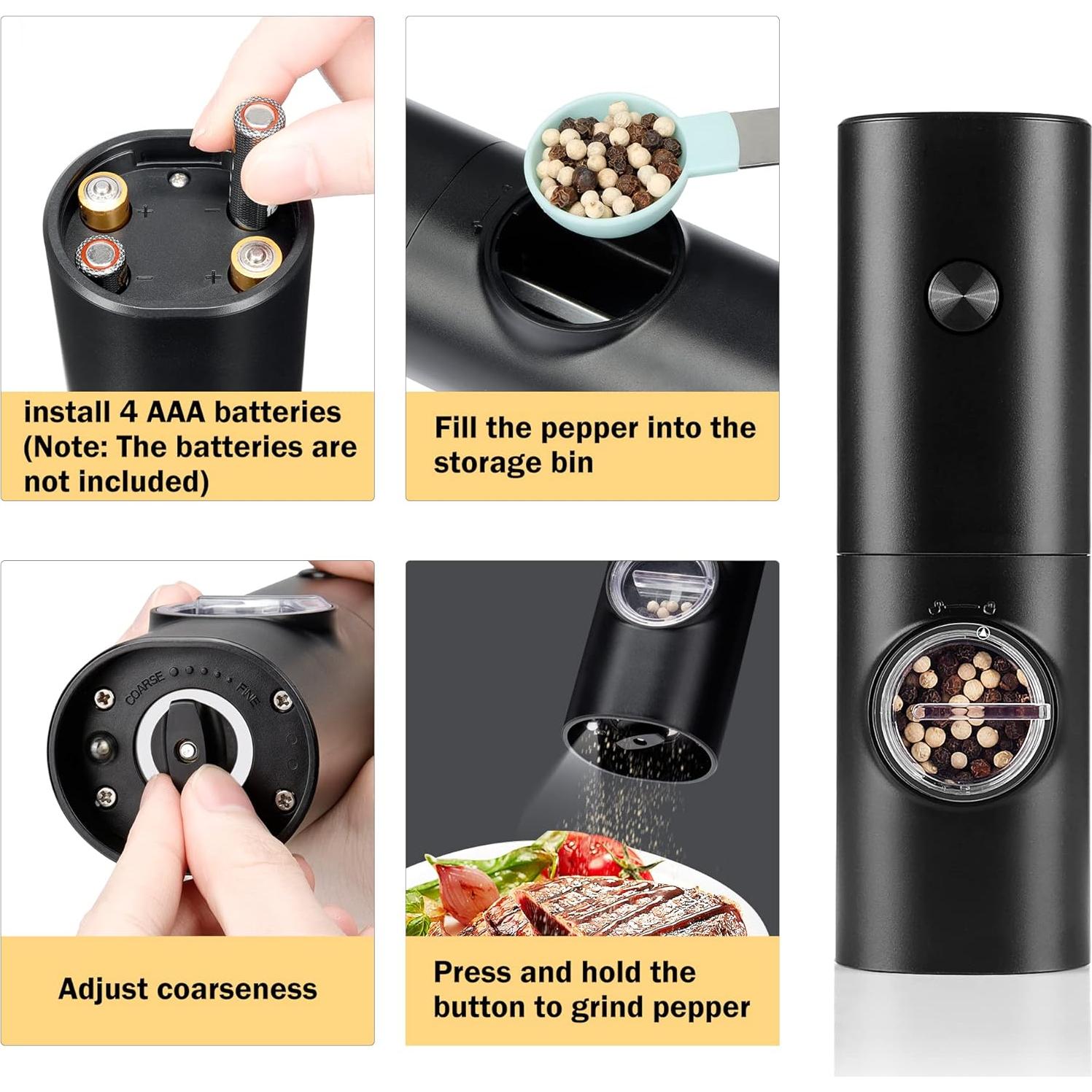 Molino de Pimienta Eléctrico Gulex Automático 0.22 kg