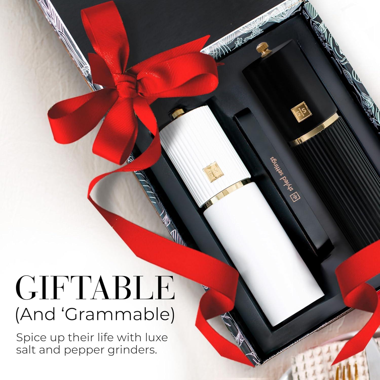 Conjunto Molinillos Sal y Pimienta STYLED SETTINGS Madera