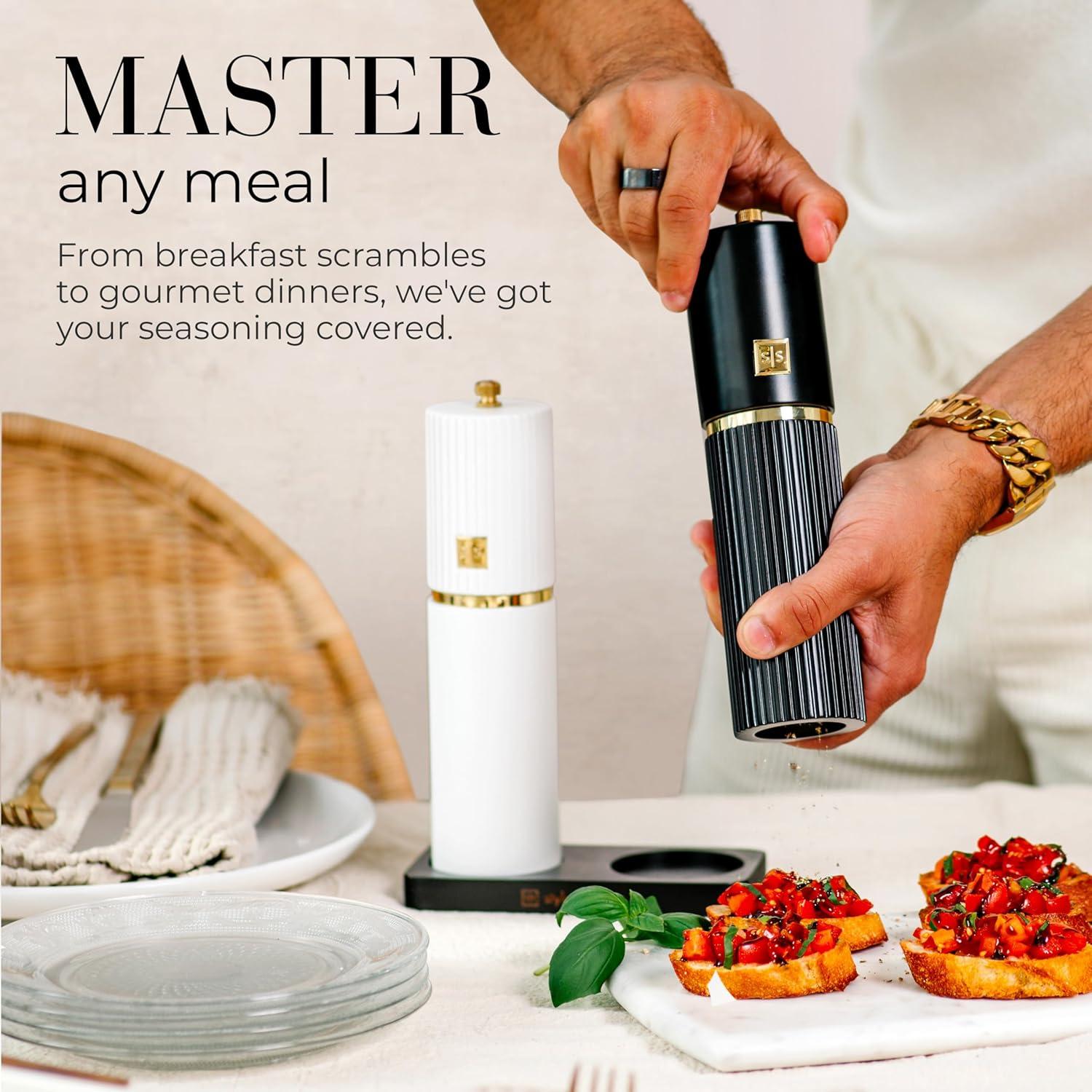 Conjunto Molinillos Sal y Pimienta STYLED SETTINGS Madera