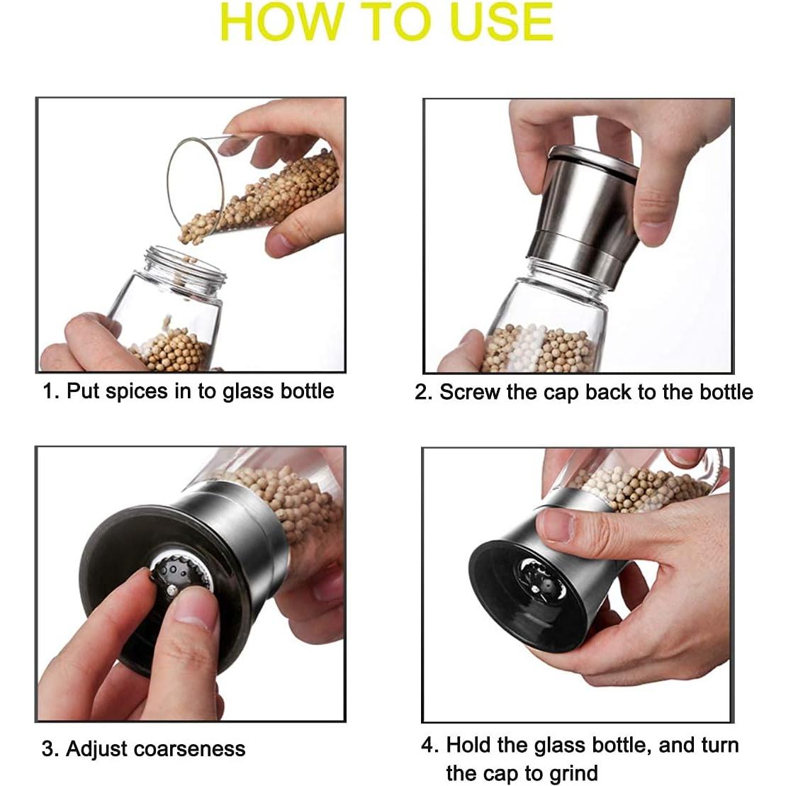 Juego de Molinillos de Sal y Pimienta Mincham Acero Inoxidable