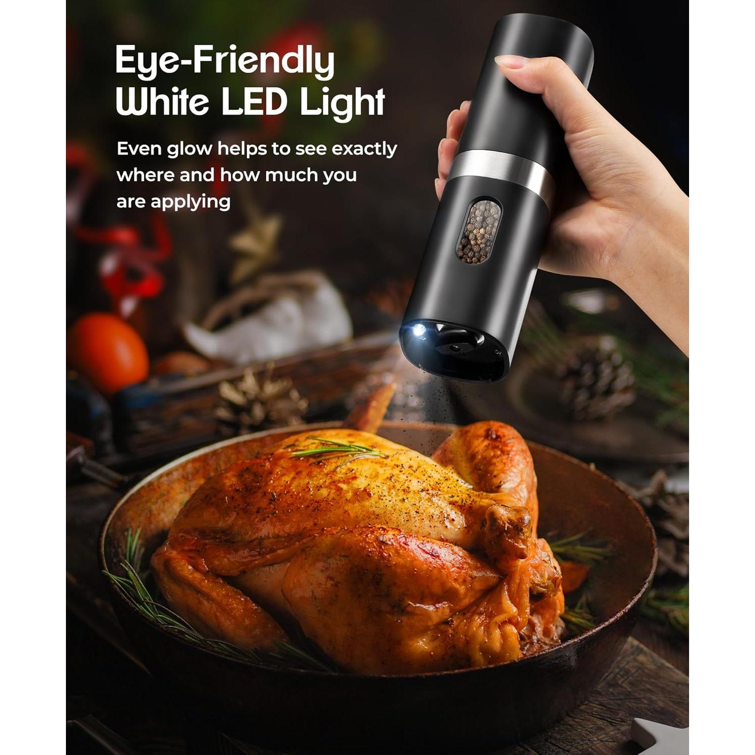 Juego de Molinillos Eléctricos de Sal y Pimienta COSYAIREY