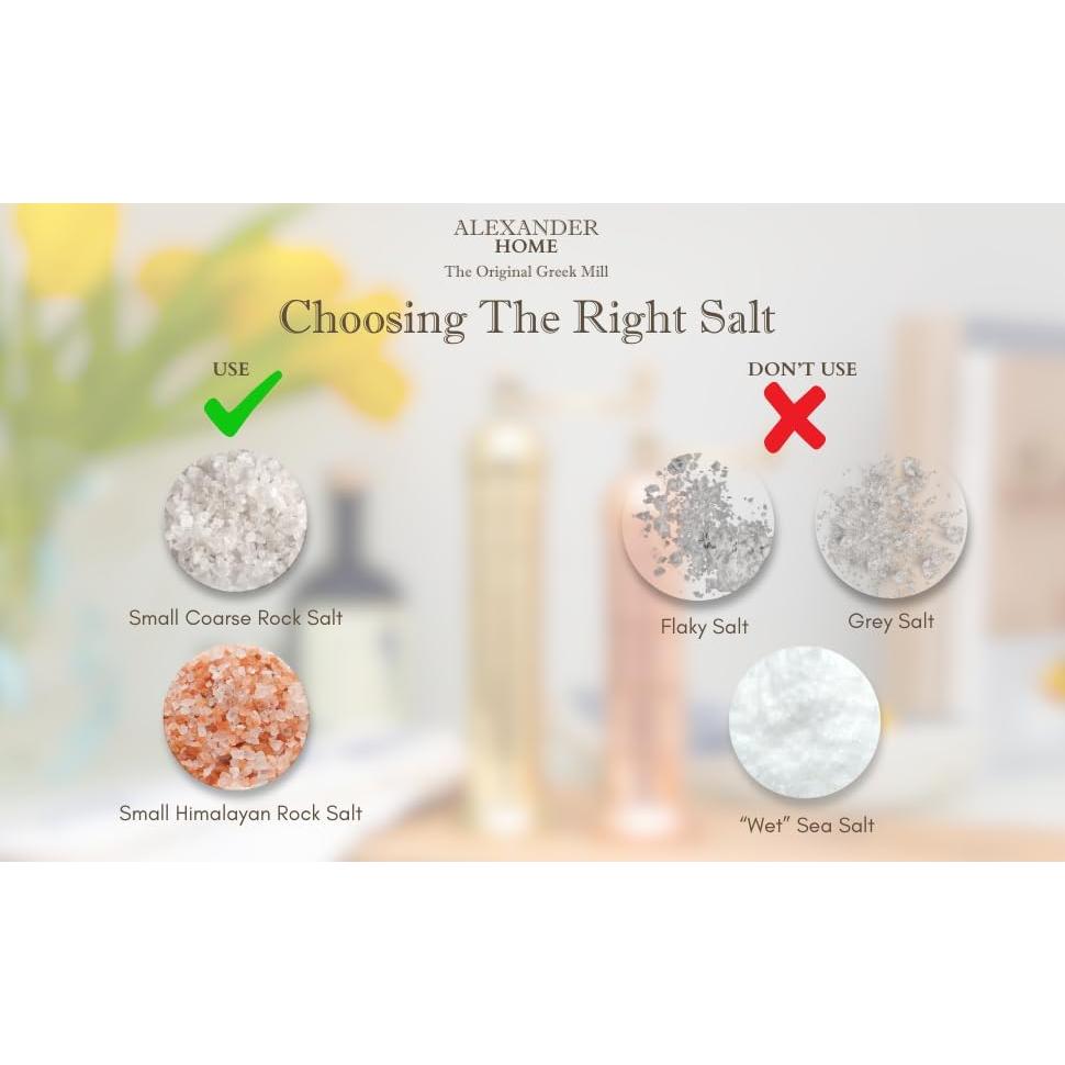 Molino de Sal Manual Alexander Home Latón 20 cm