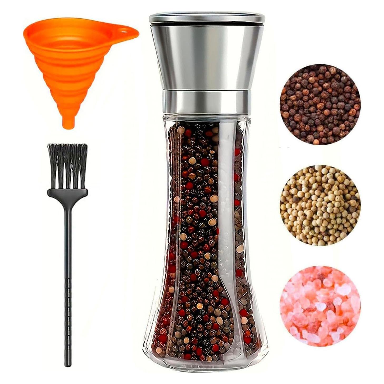 Molino de Pimienta Manual TooWoom 20 cm Ajustable Vidrio