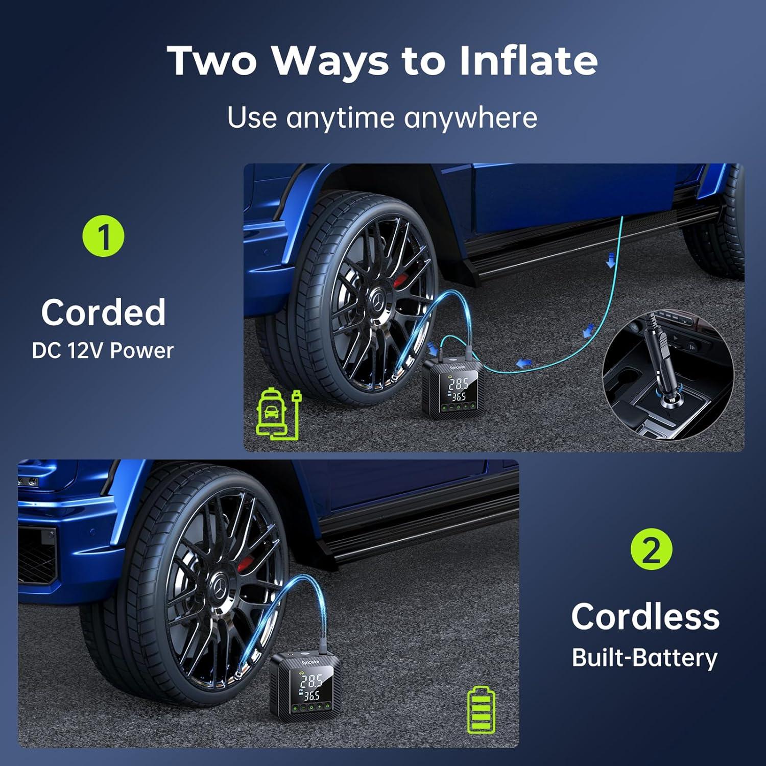 Compresor de Aire Portátil Syncwire Inflate 280 150 PSI