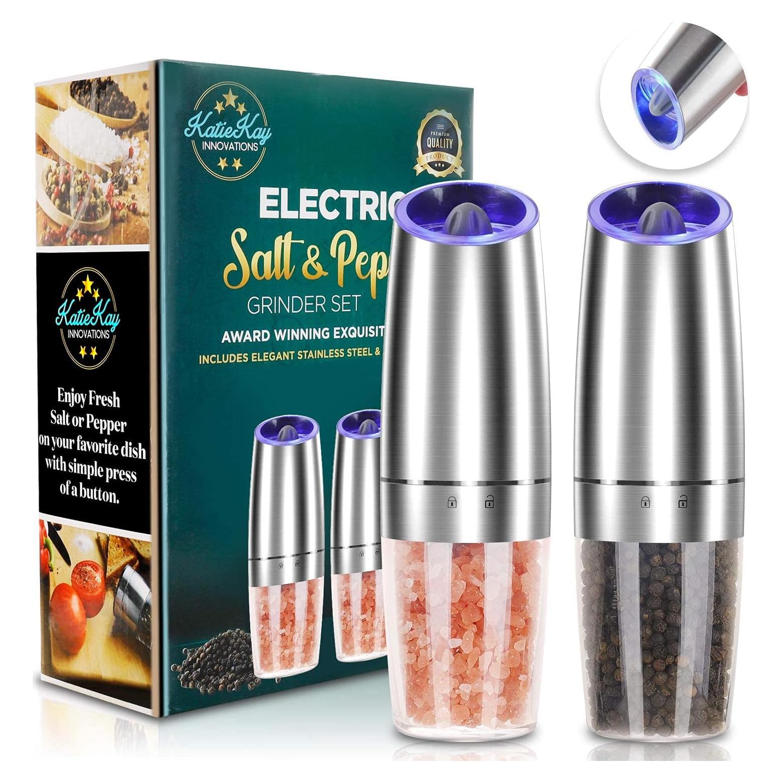 Juego de molinillos eléctricos de sal y pimienta JOBKIM&