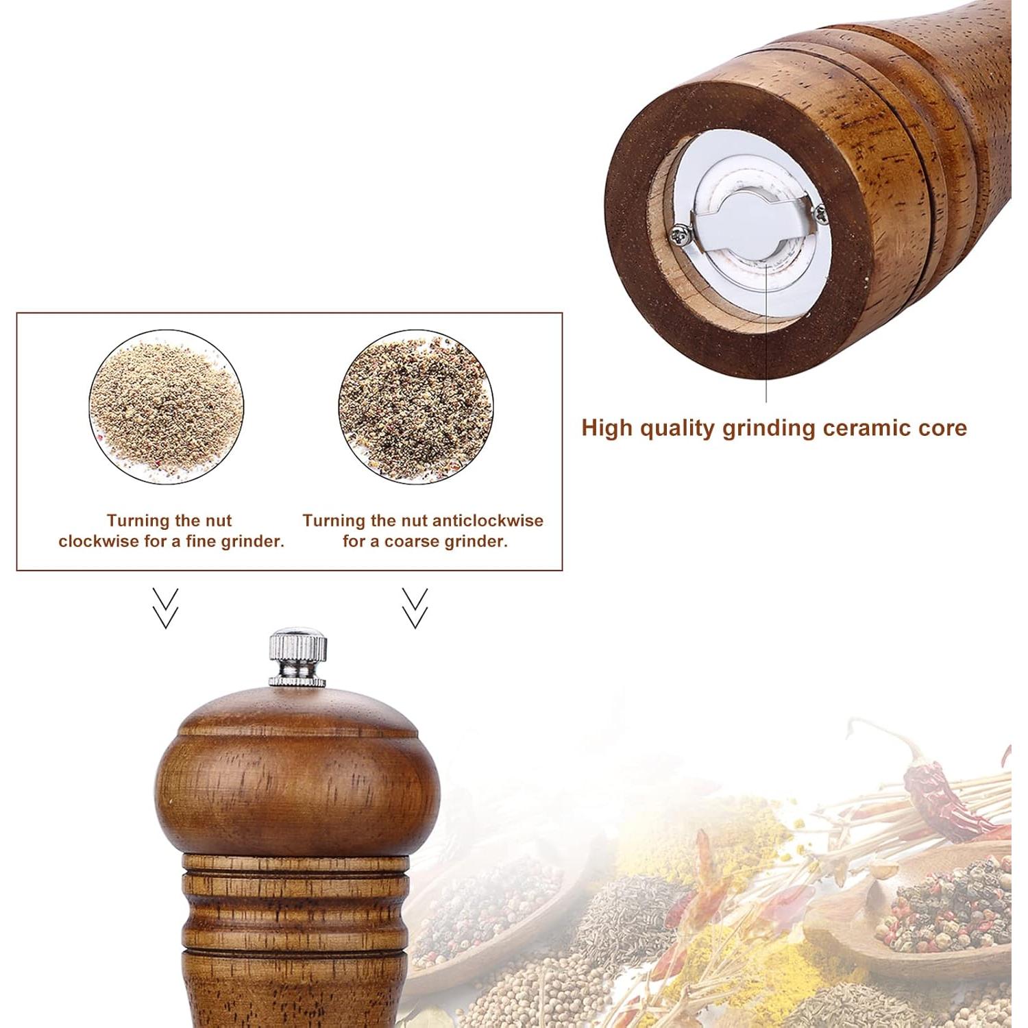 Molino de pimienta Gulex® de madera 21.5 cm ajustable