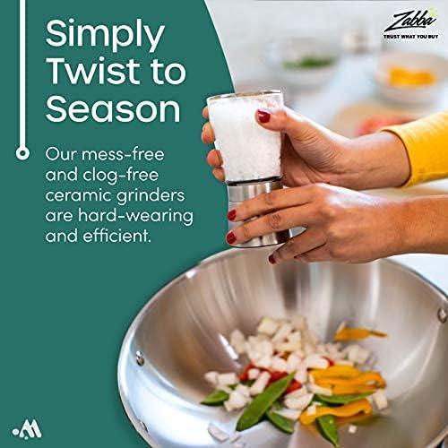 Juego de Molinillos de Sal y Pimienta Modetro 8 oz Ajustable