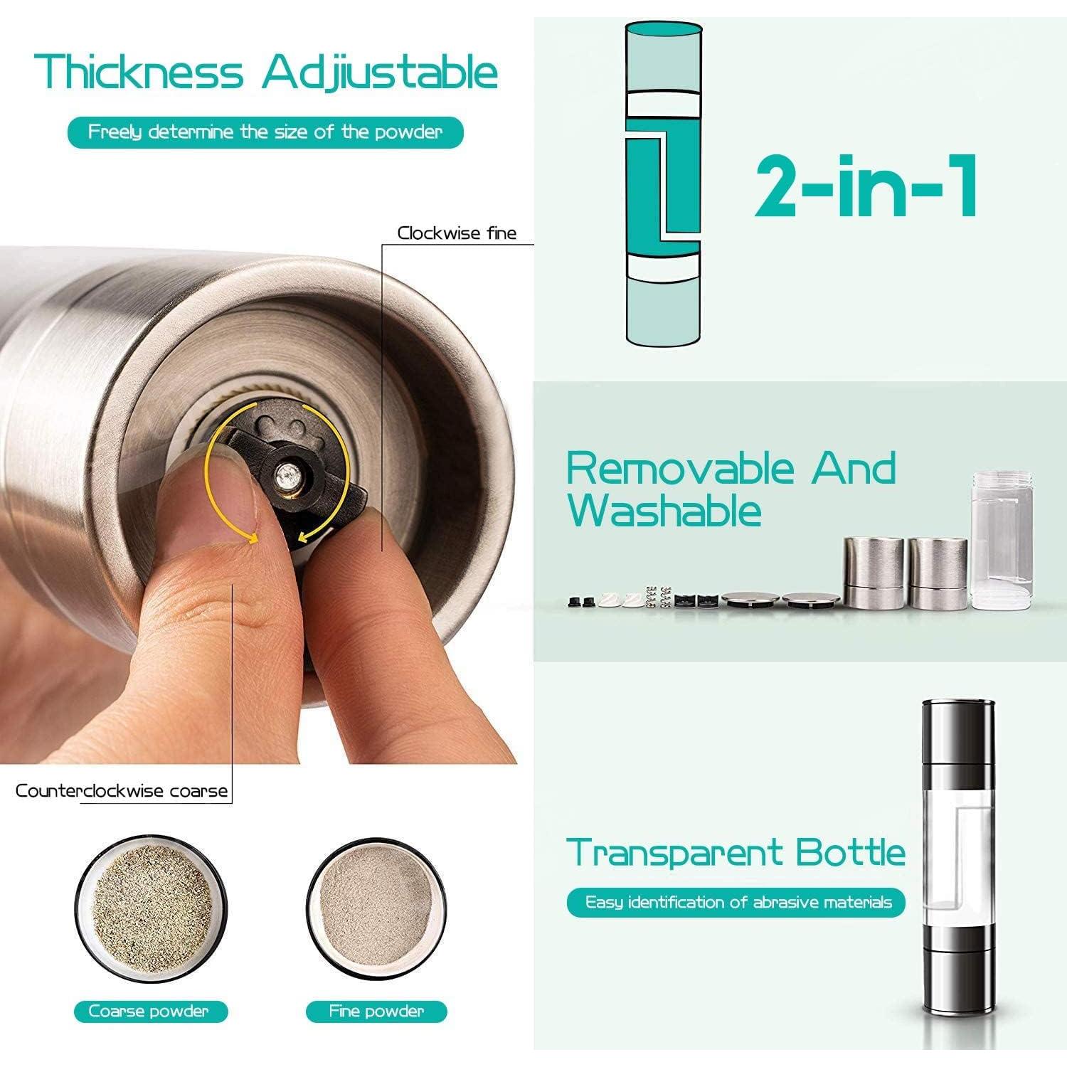 Molino de Sal y Pimienta 2 en 1 REPRIANO Acero Inoxidable