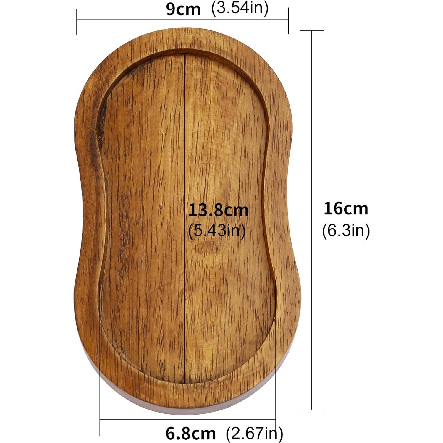 Bandeja de Madera BINHAI para Molinillos de Sal y Pimienta