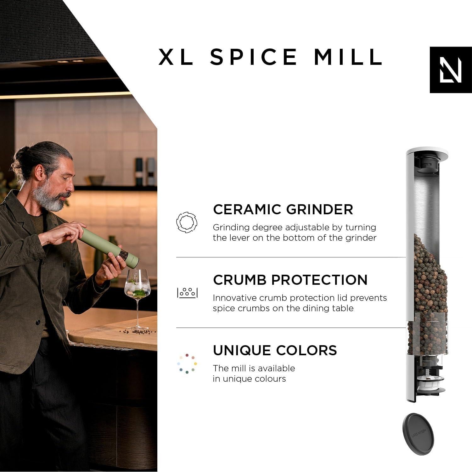 Molinillo de Sal y Pimienta LARS NYSØM Cerámica 28.7 cm