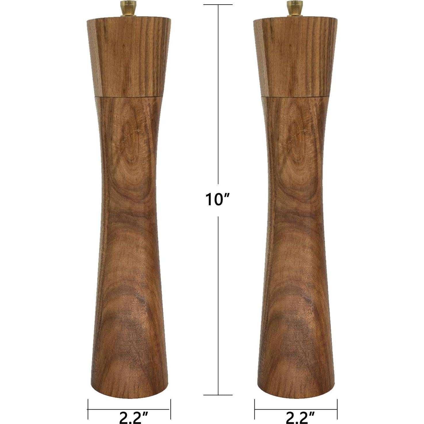 Molino de Pimienta Manual UNIOVC de Acacia 21.5 cm Ajustable