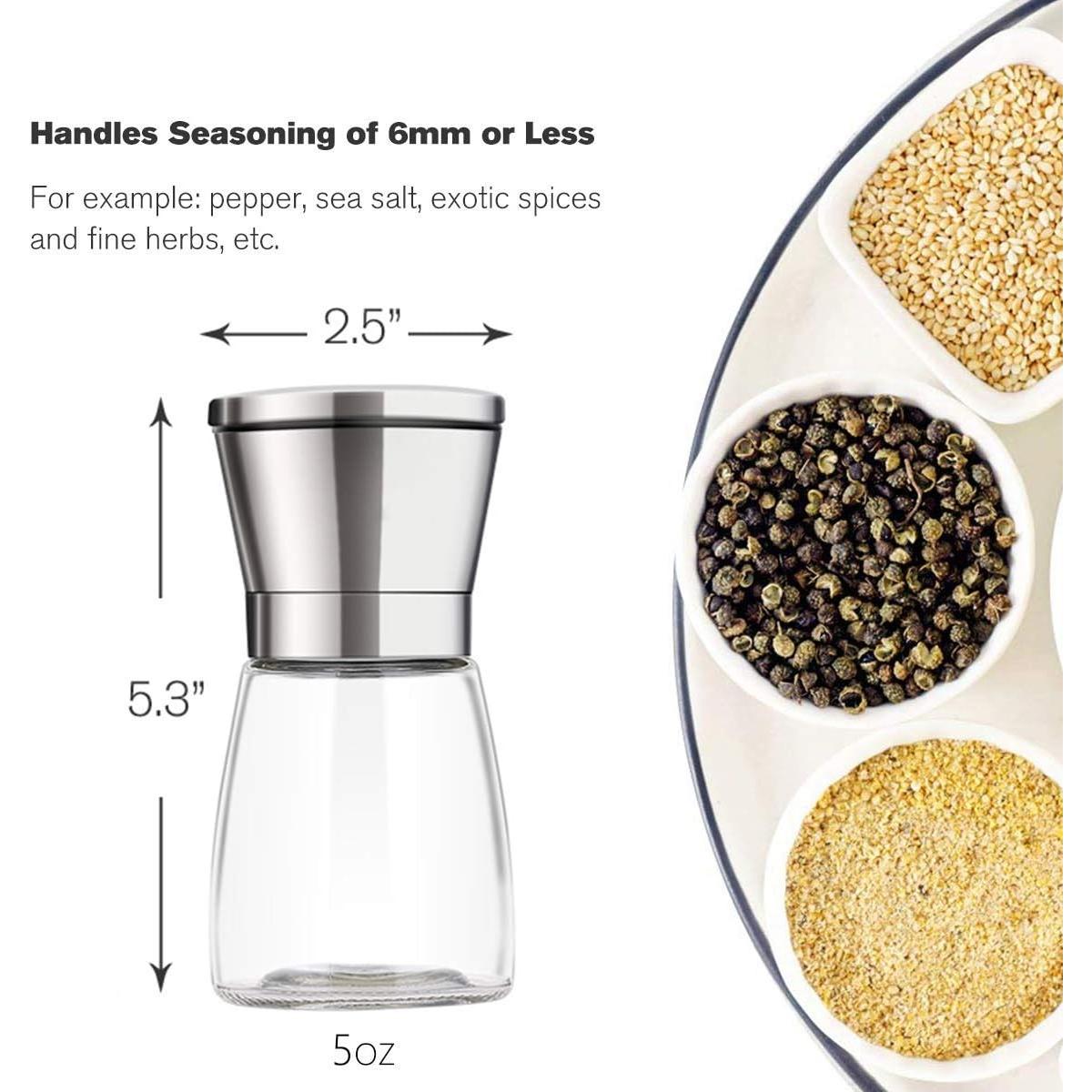 Molino de Sal y Pimienta Bonris Acero Inoxidable 5 Niveles