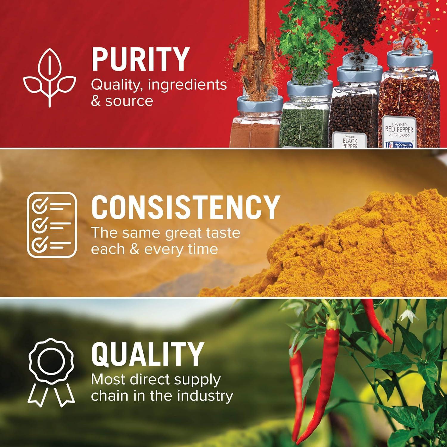 Molino de Pimienta Negra McCormick 35 g - Paquete de 6