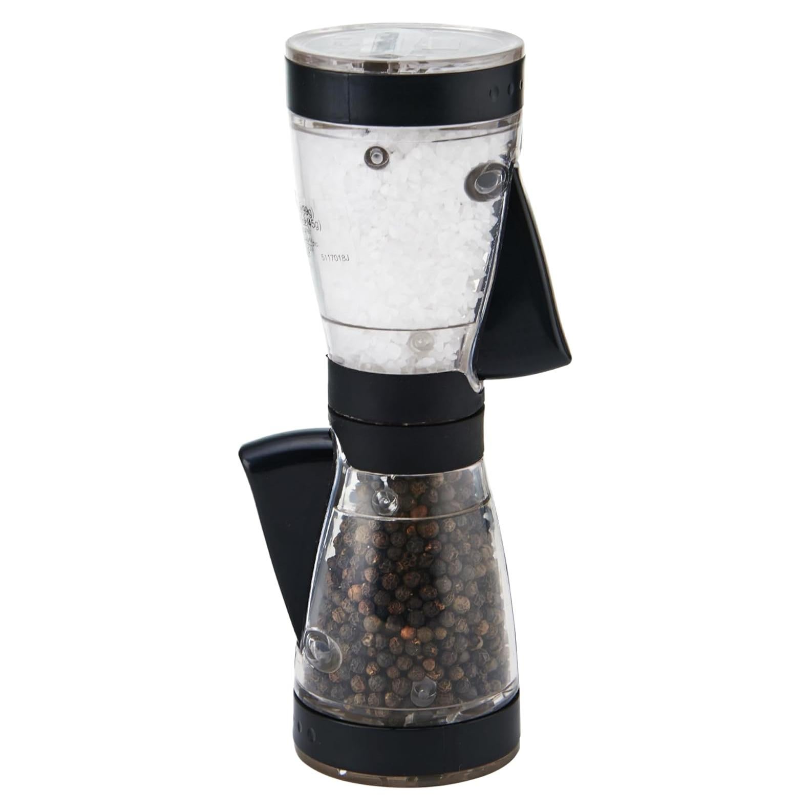 Molinillo de Sal y Pimienta Kamenstein 2 en 1 Ajustable 20.32 cm Negro