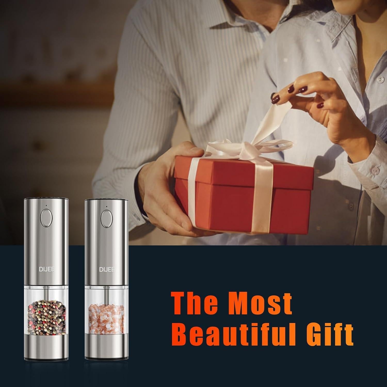 Molino de pimienta eléctrico DIJEE recargable USB 95 ml