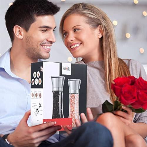 Molino de Sal y Pimienta Herda Acero Inoxidable 2 Piezas