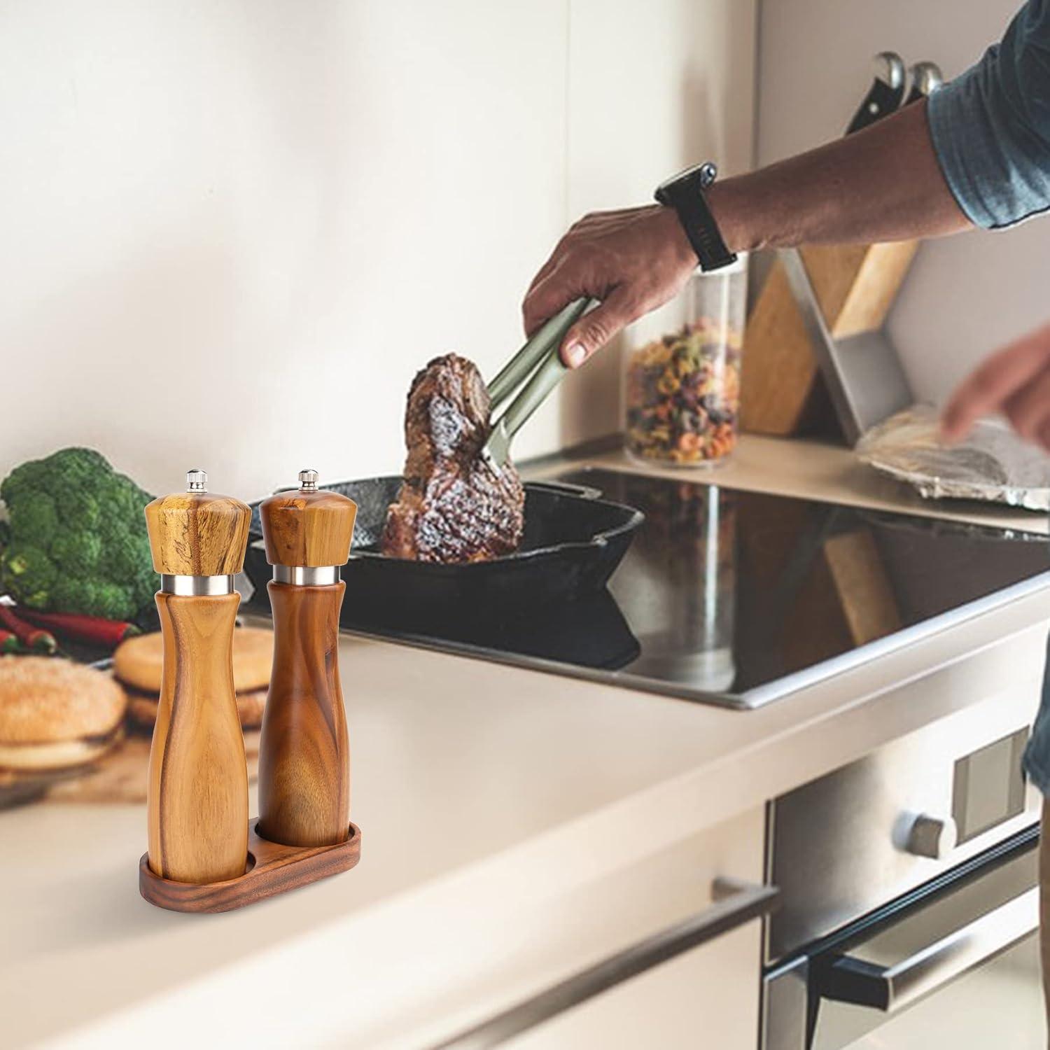 Bandeja de Madera de Acacia VanlonPro para Molinillos