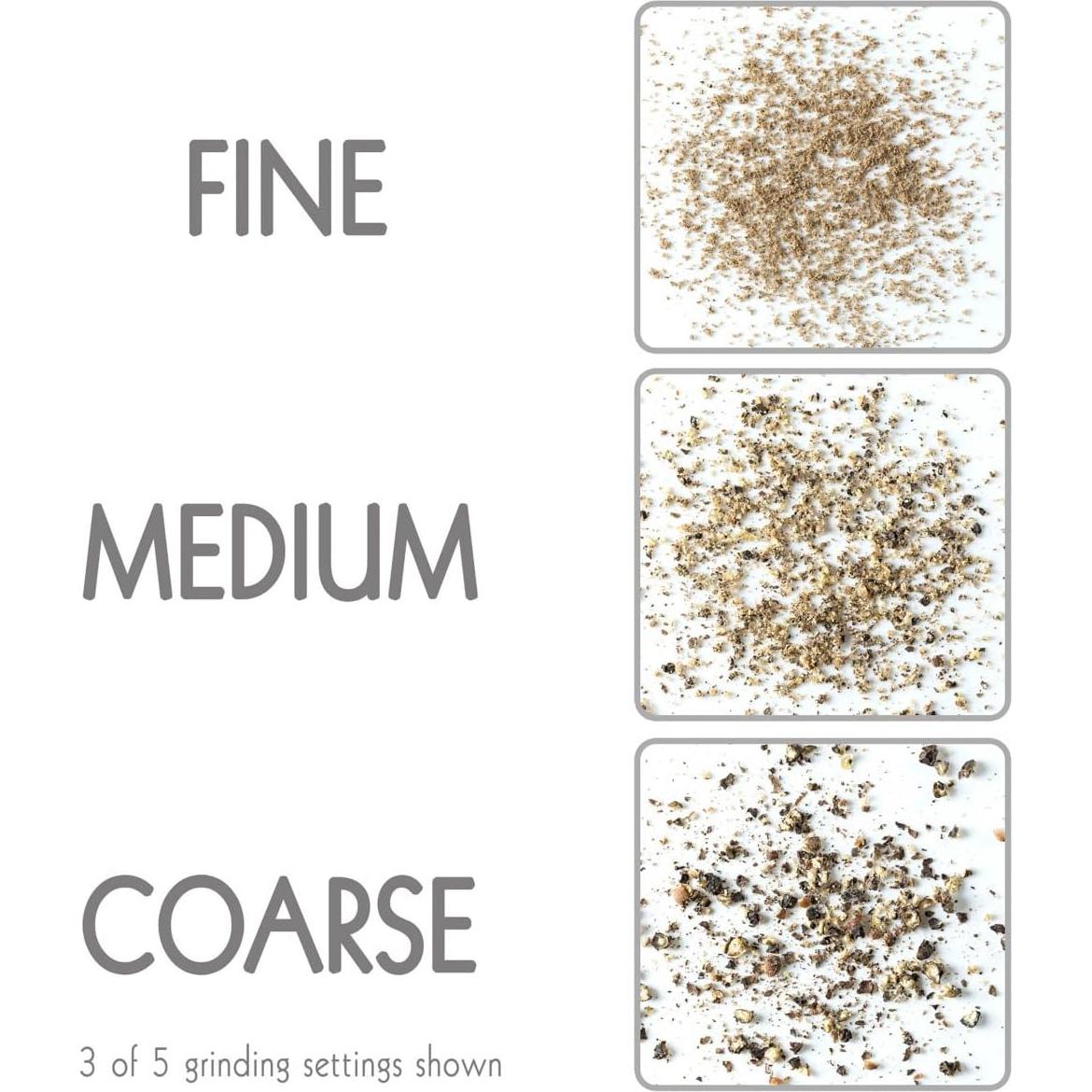 Juego de Molinillos de Sal y Pimienta LEVAV 170g Acero Inoxidable