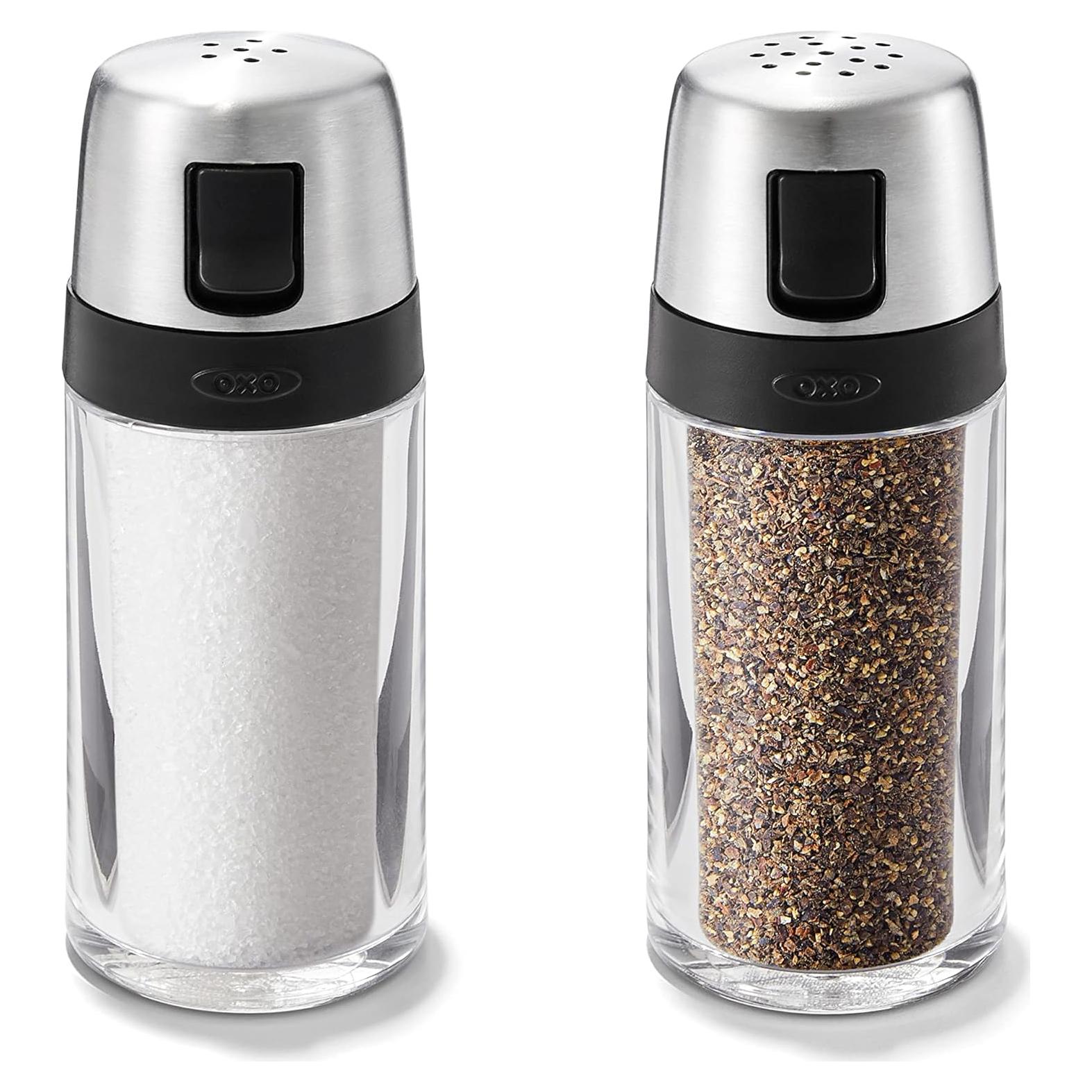 Juego de Salero y Pimentero OXO, Acero Inoxidable, 56 g