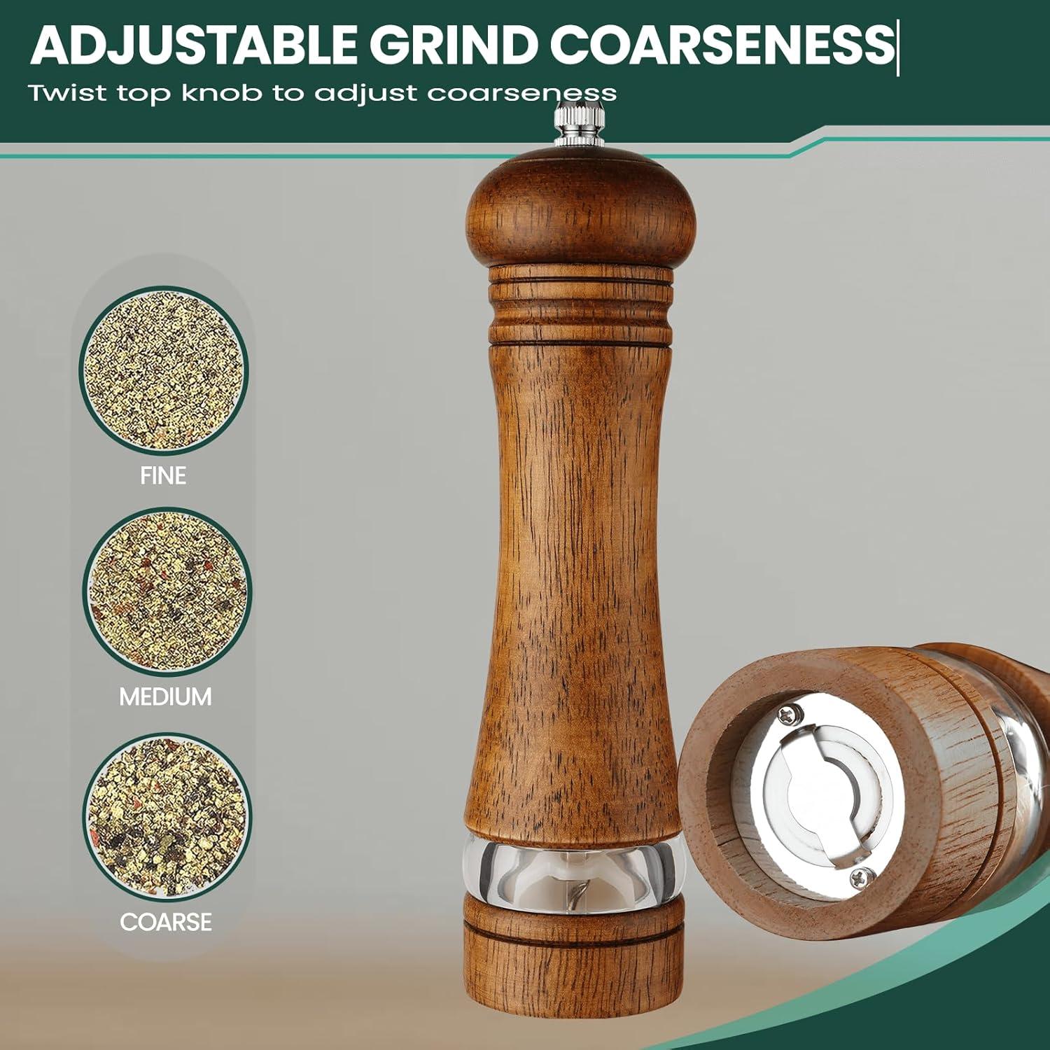 Juego de Molinillos de Sal y Pimienta Mosuniro 20 cm