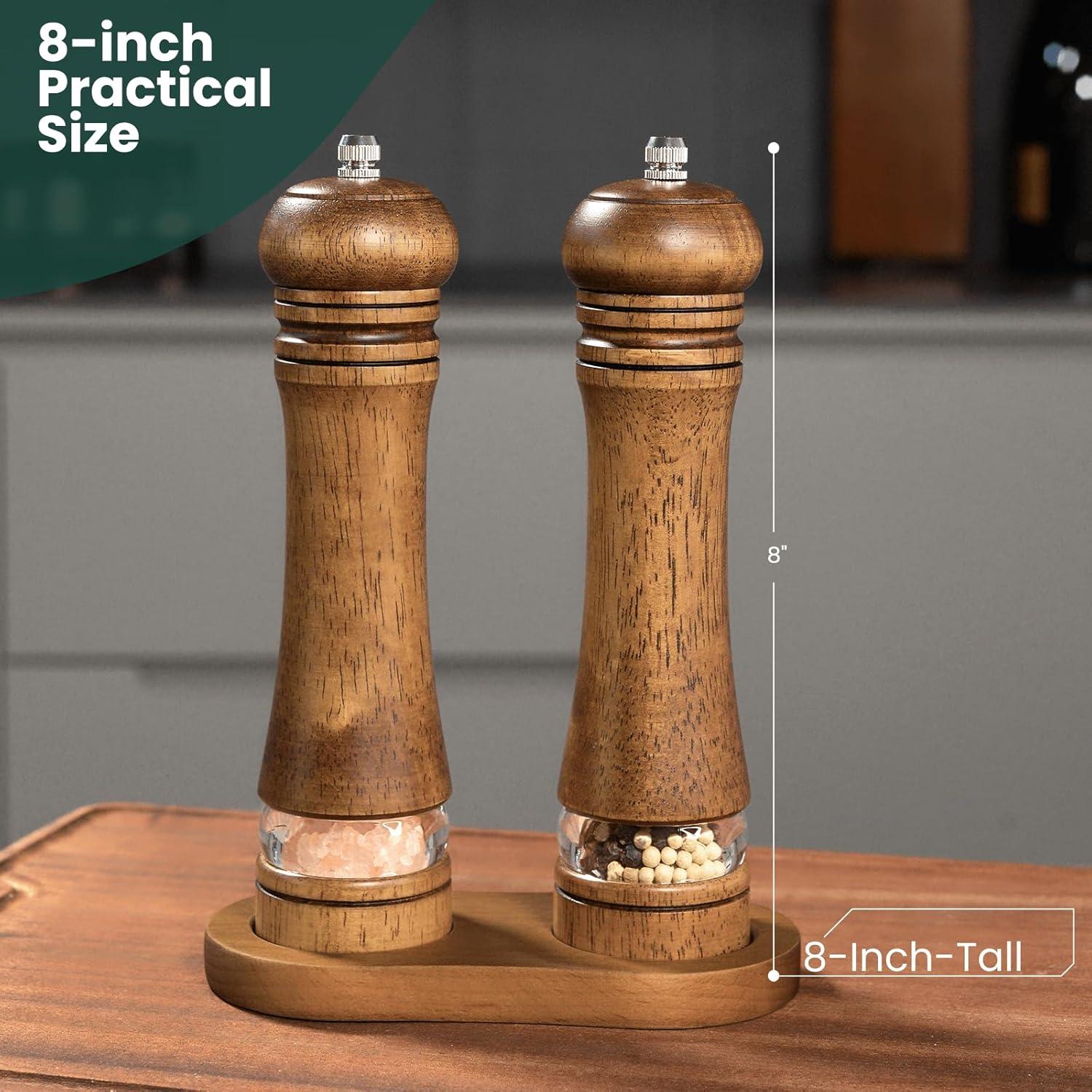 Juego de Molinillos de Sal y Pimienta Mosuniro 20 cm