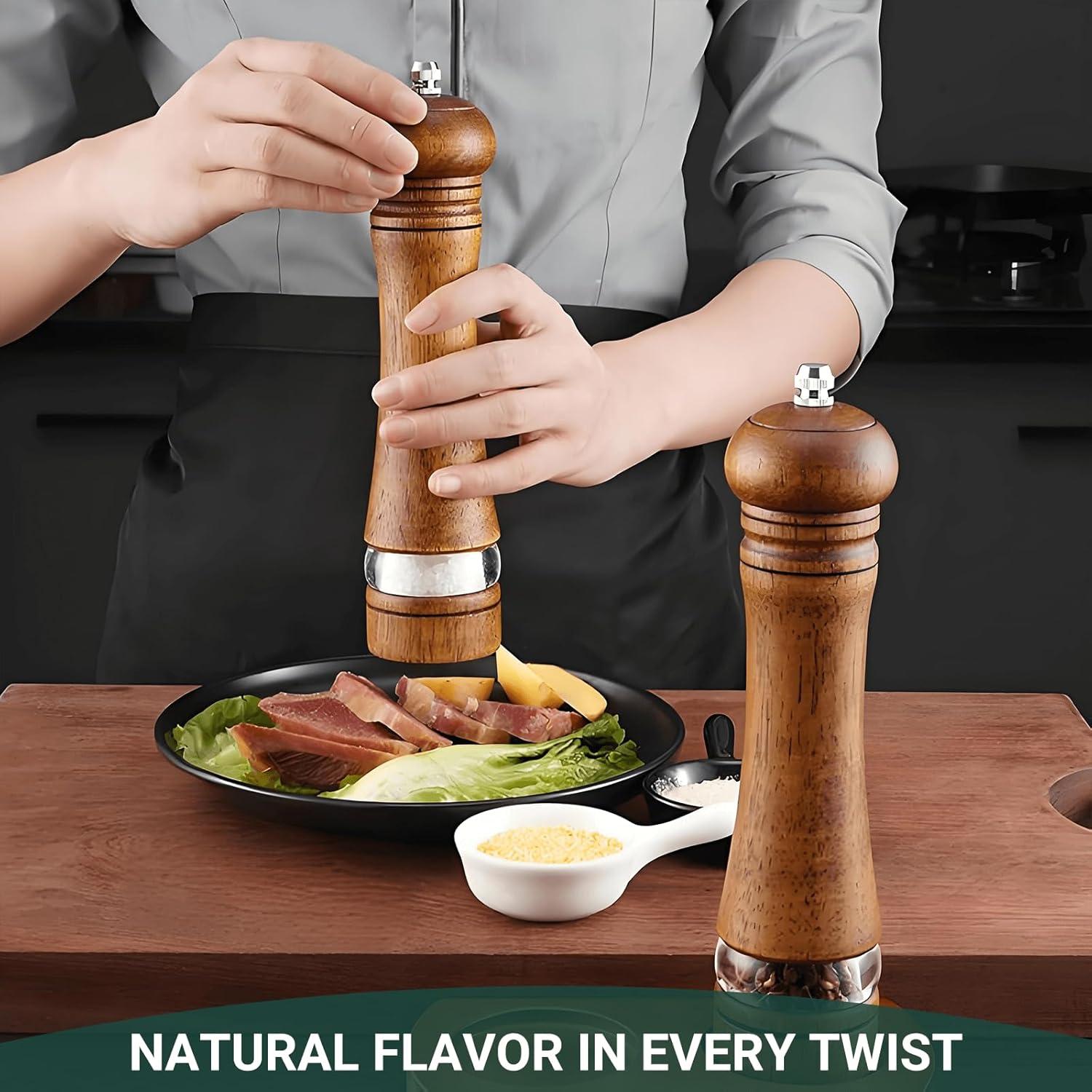 Juego de Molinillos de Sal y Pimienta Mosuniro 20 cm