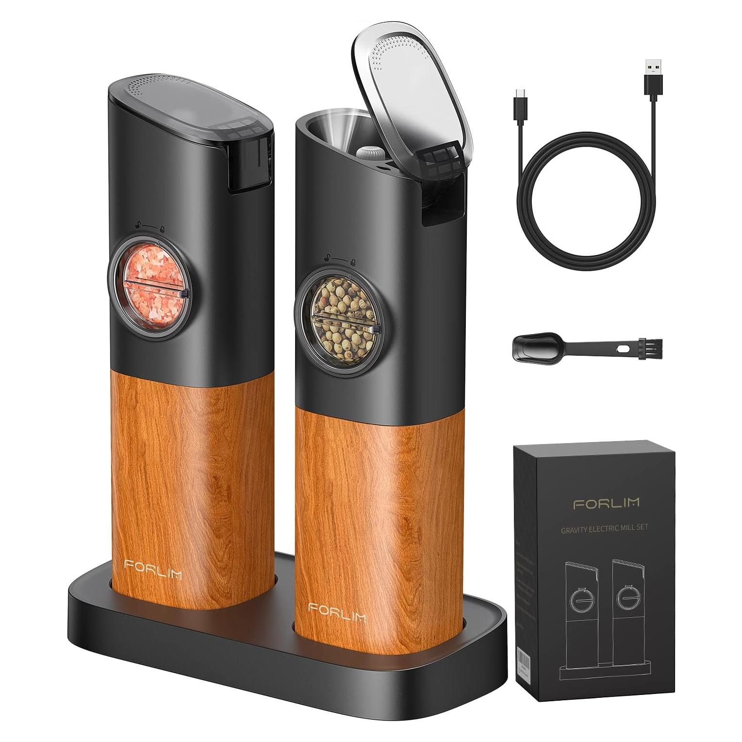 Molinillo Eléctrico de Sal y Pimienta FORLIM 2.3oz USB