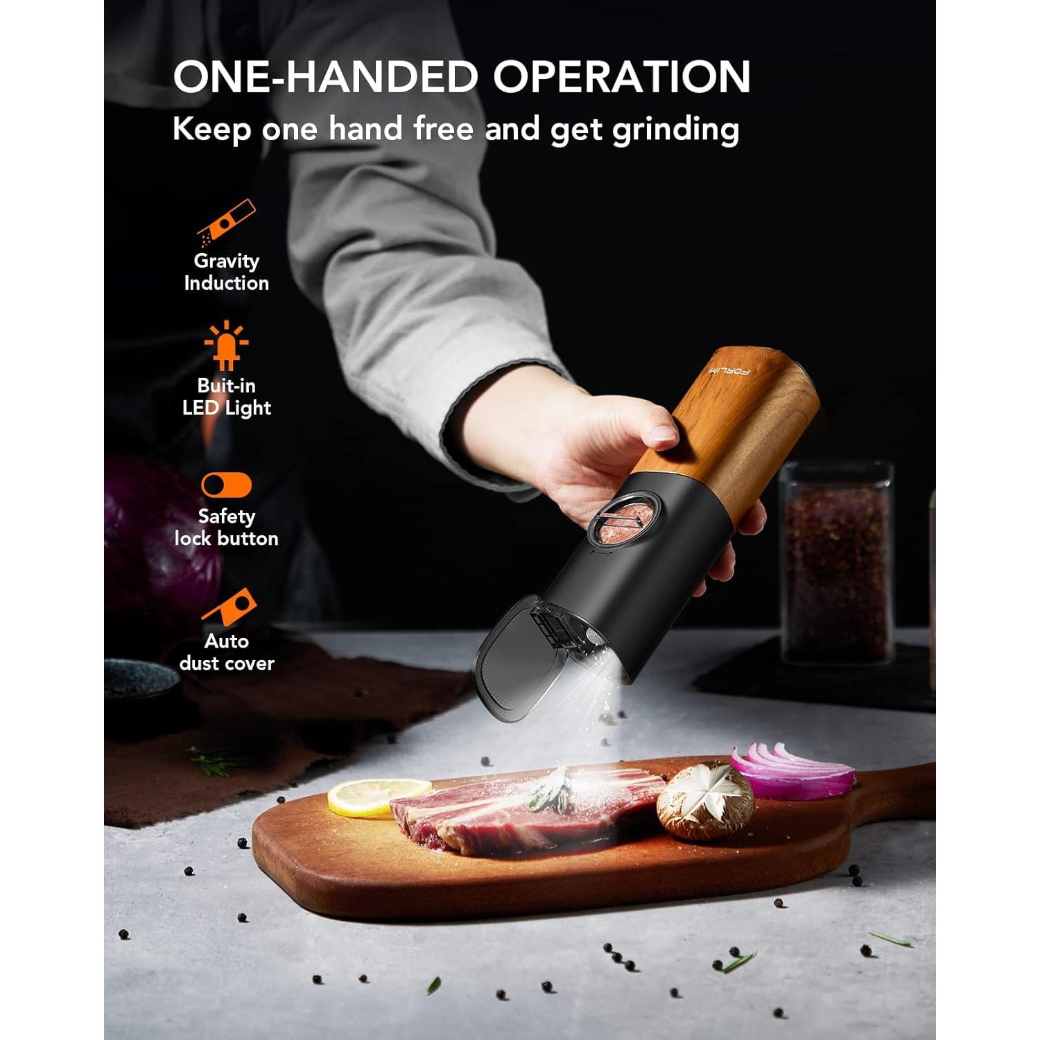 Molinillo Eléctrico de Sal y Pimienta FORLIM 2.3oz USB