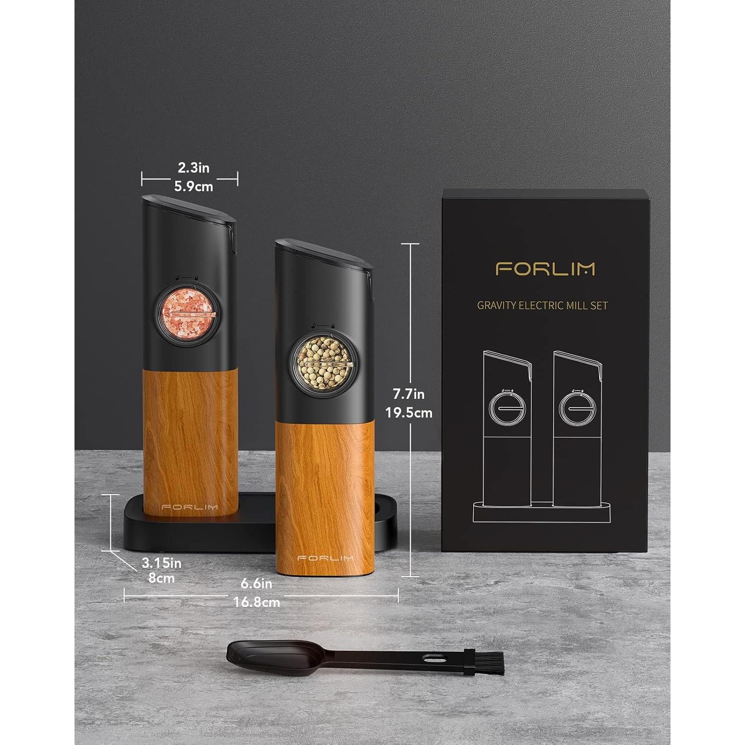 Molinillo Eléctrico de Sal y Pimienta FORLIM 2.3oz USB